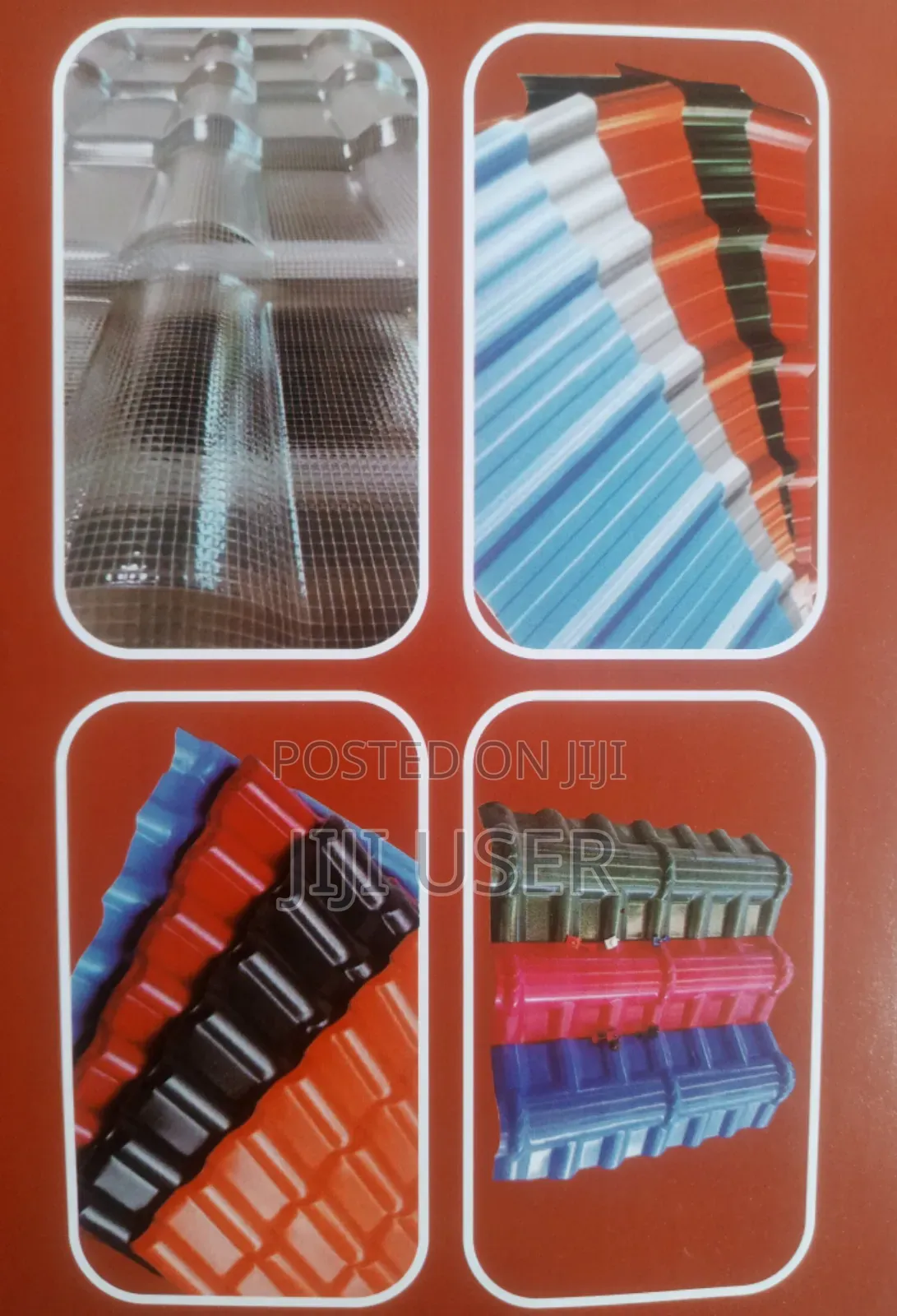 Roofing Iron Sheets: Resin PVC Fibre Tiles