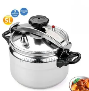 12-quart Stainless Steel Aluminum Pressure Cooker-5l