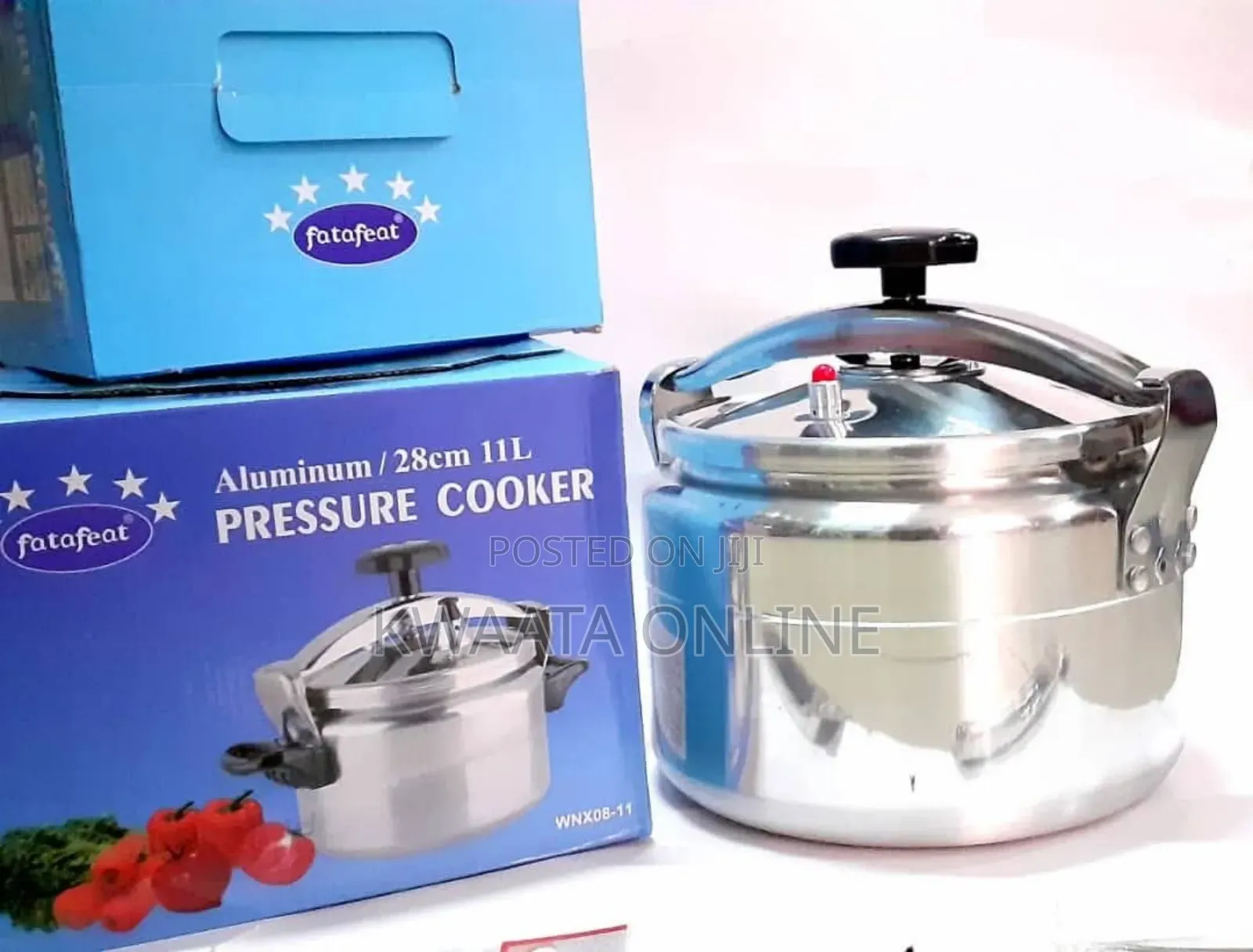 12-quart Stainless Steel Aluminum Pressure Cooker-5l