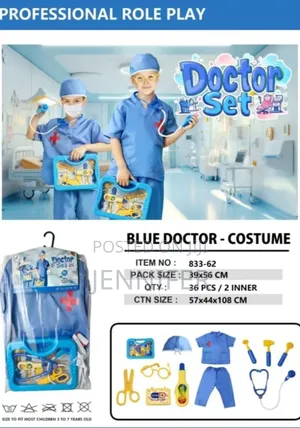 Blue Doctor Kids Costume