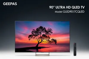 Geepas 90" Qled Uhd Flameless Smart Tv