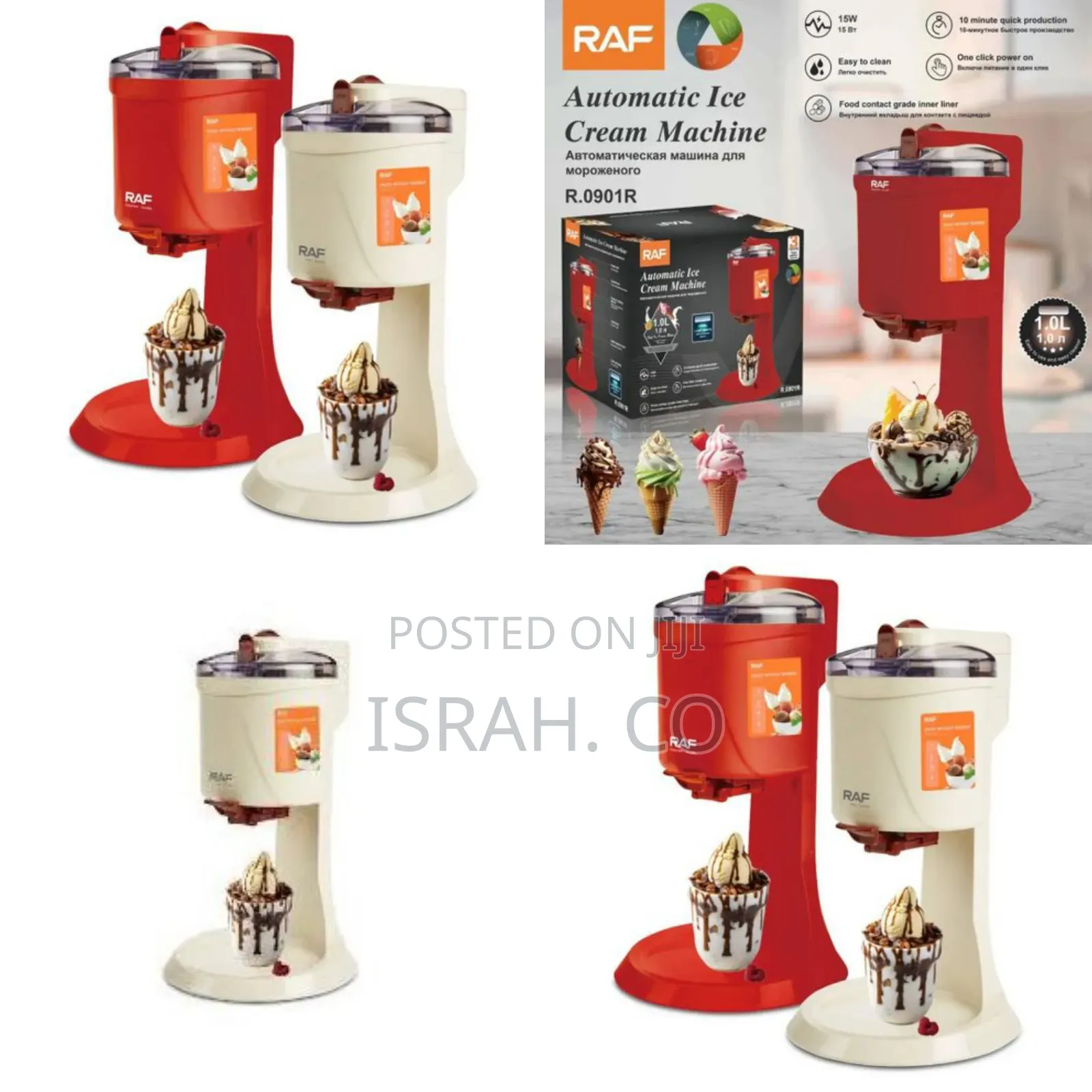 1000mls Electric Raf Ice Cream Maker Machine.