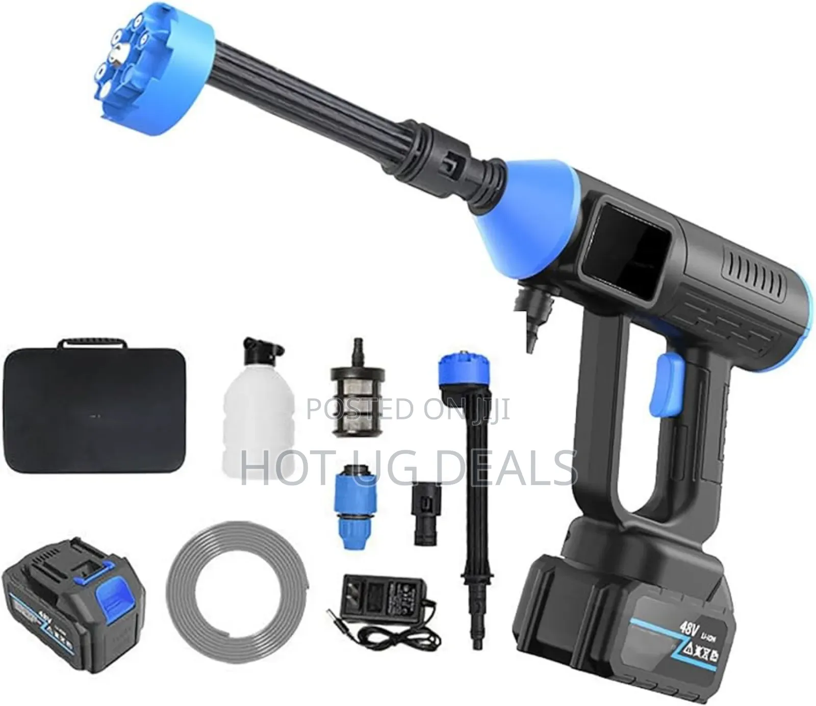 Handheld Rechargeable Pressure Washer With 2 Batteries