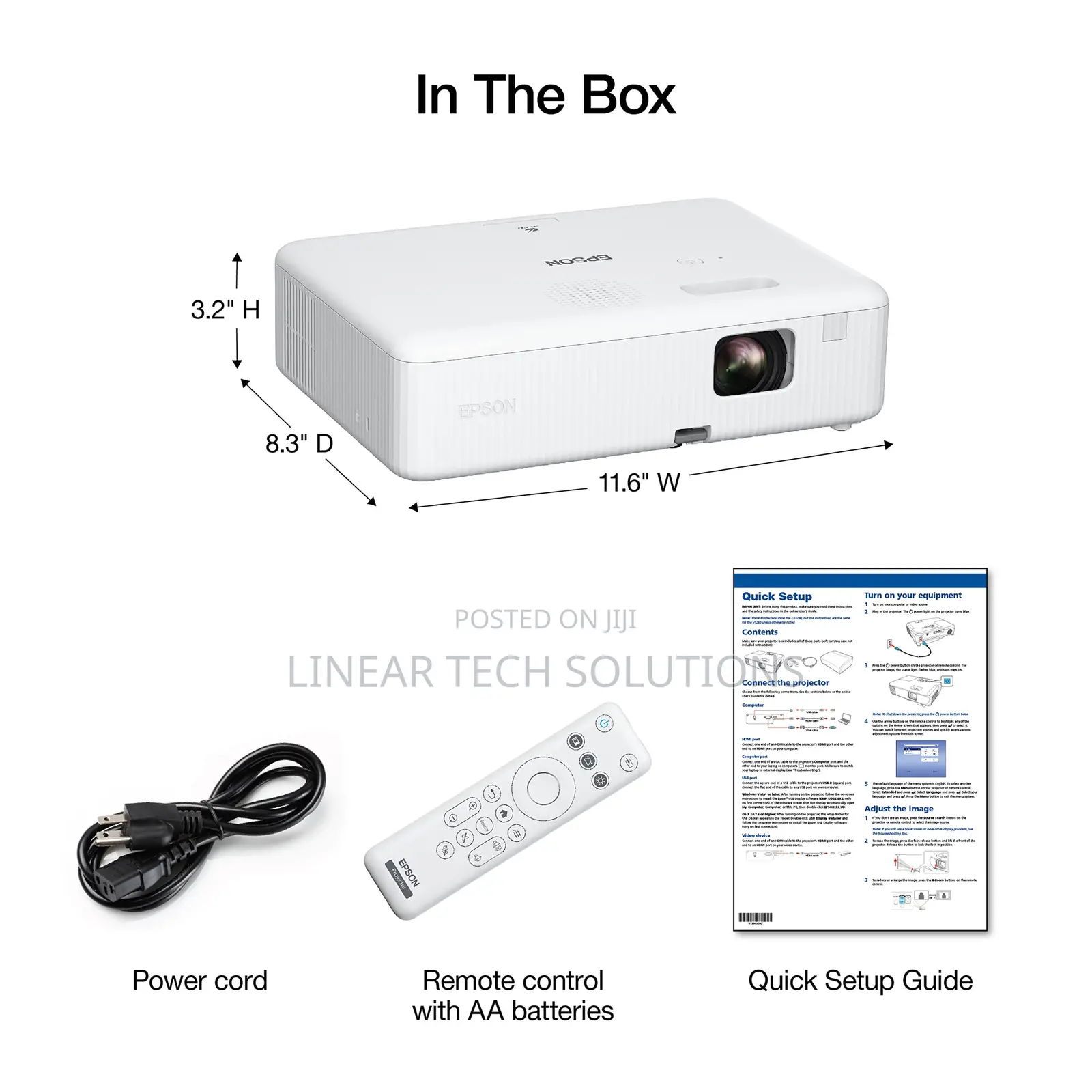 Epson Co-w01 Portable Projector, 3-chip