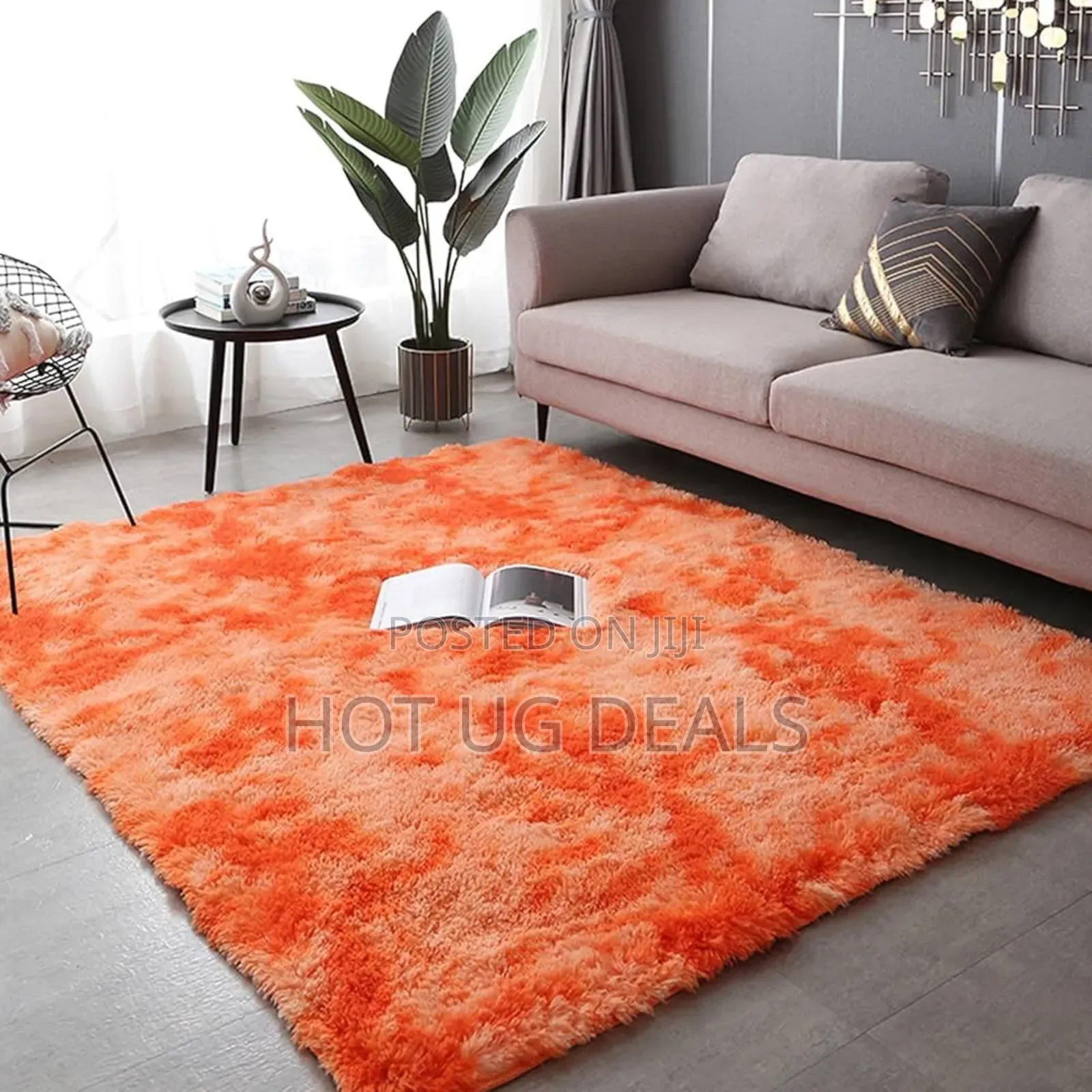 Fluffy Woolen Carpet/ Area Rug 1.5m By 2m- Patched