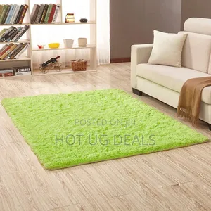 Fluffy Woolen Carpet/ Area Rug 1.5m By 2m- Green