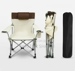 Comfortable High Back Beach Chair With Cup Holder