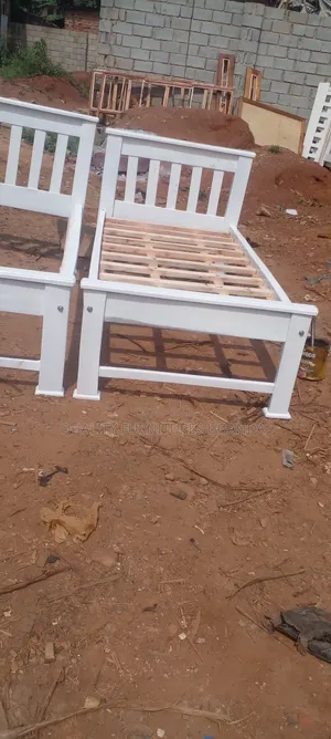 Unique 4x6 White Coloured Bed