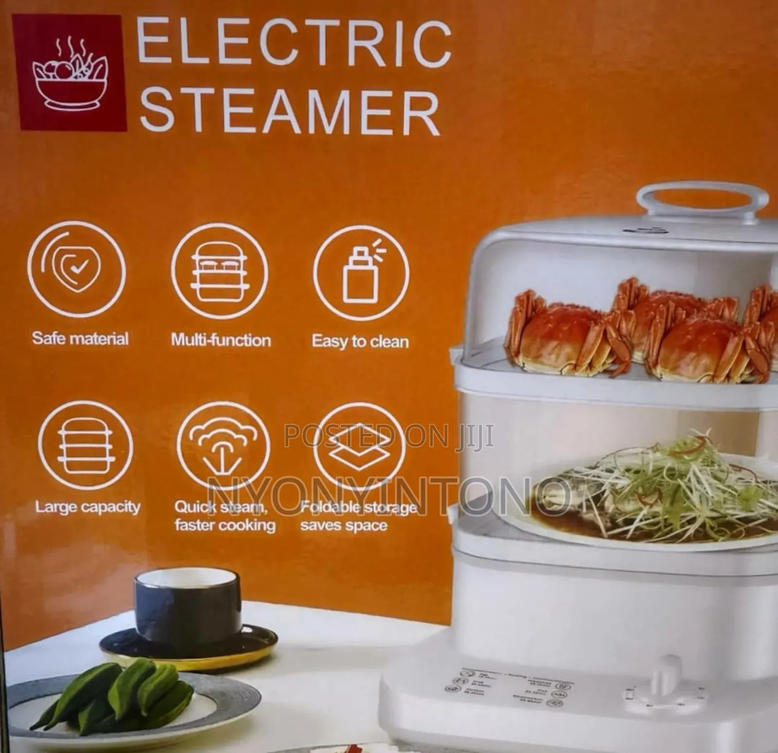 High-Quality Electric Multi-Functional Food Steamer