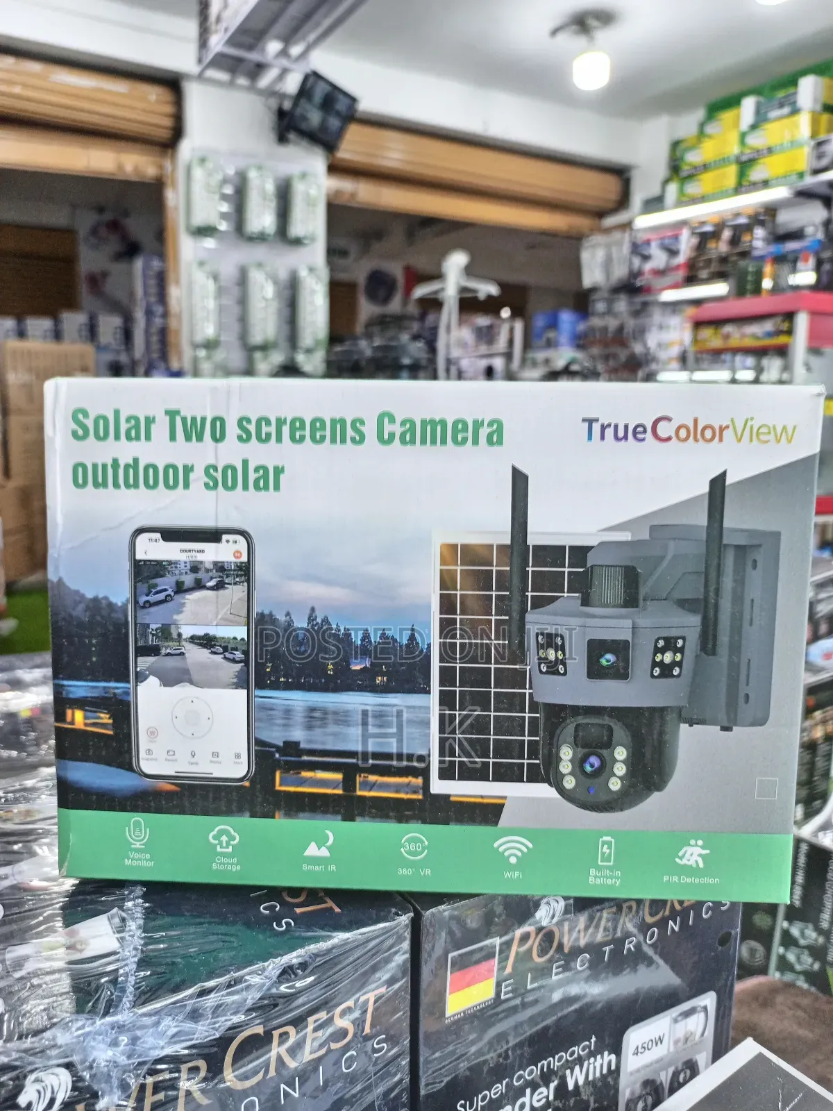 Solar Two Screens Camera Outdoor Solar