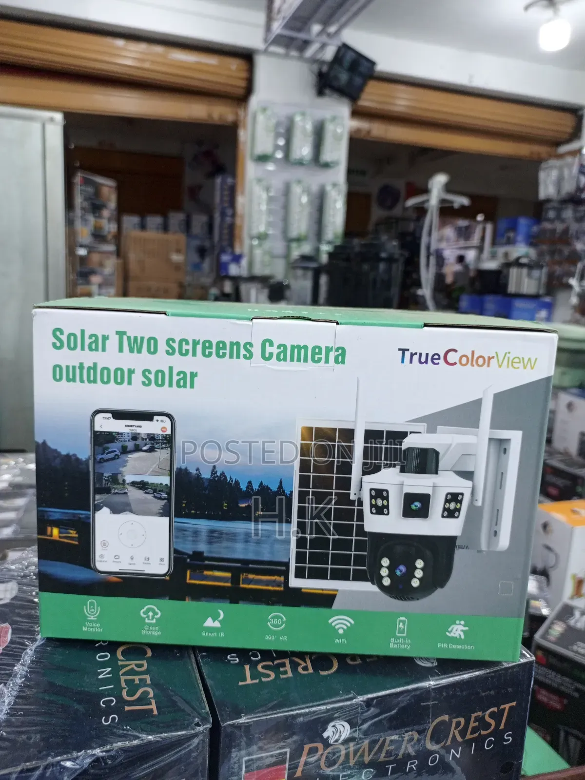 Solar Two Screens Camera Outdoor Solar