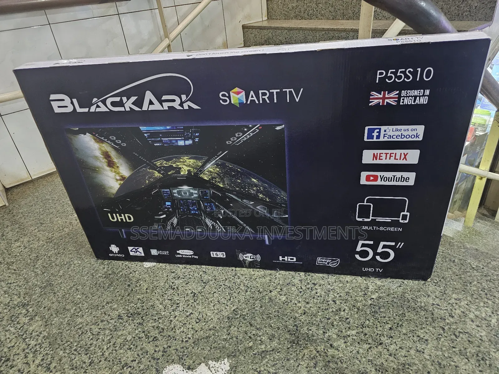Black Ark 55inches Smart Tv