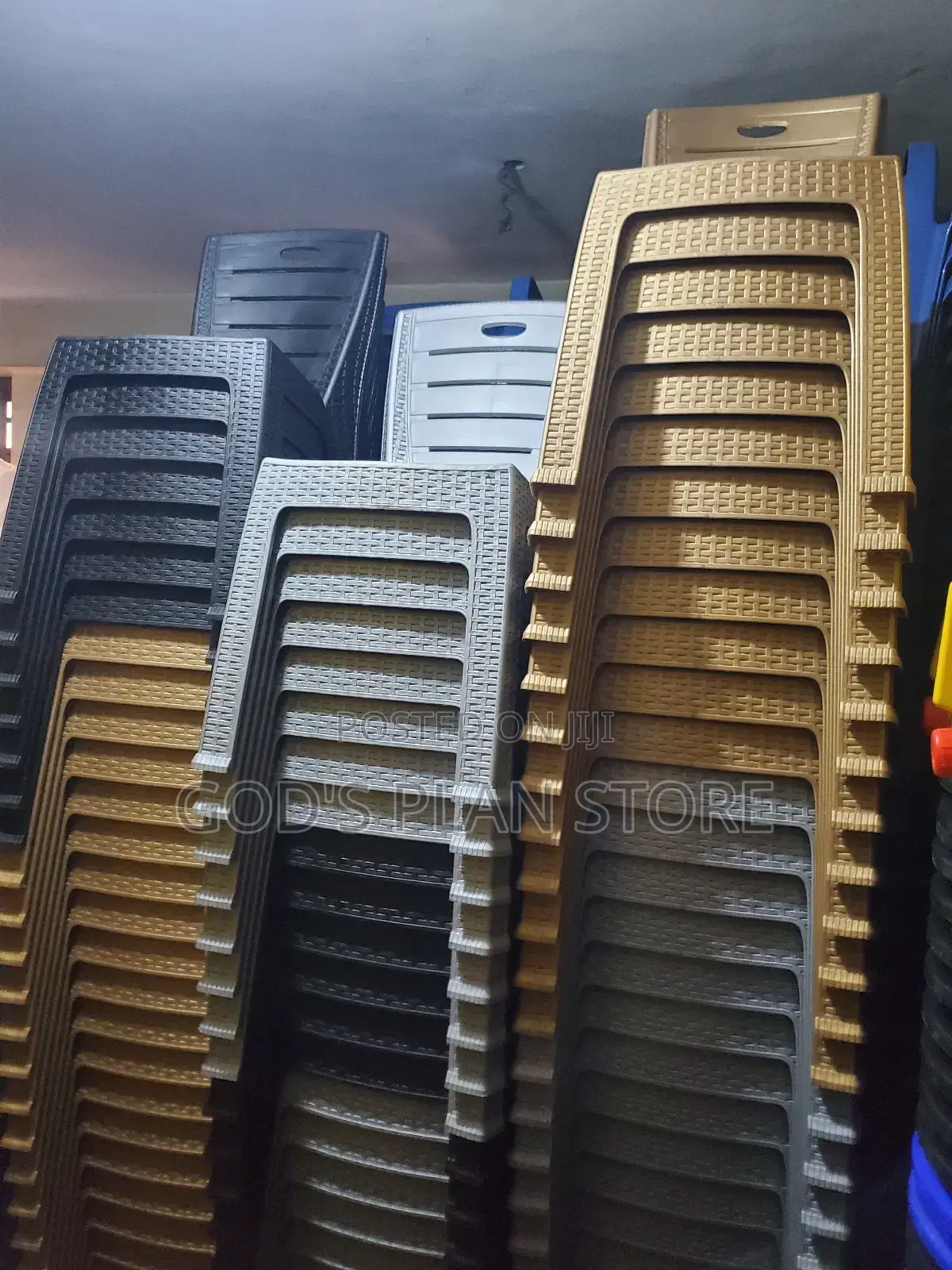 Plastic Chairs Plastic Chairs (Black/Gray/Brown)
