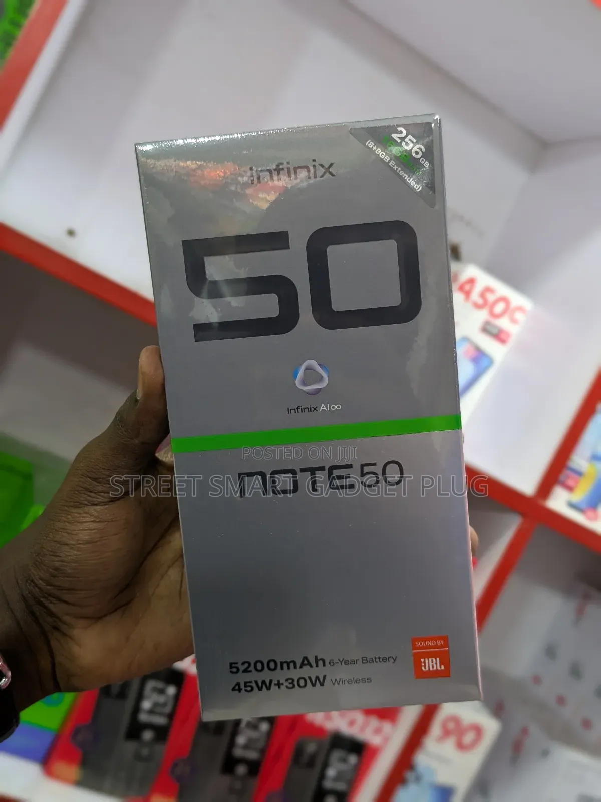 New Infinix Note 50 4G 256 GB Gray
