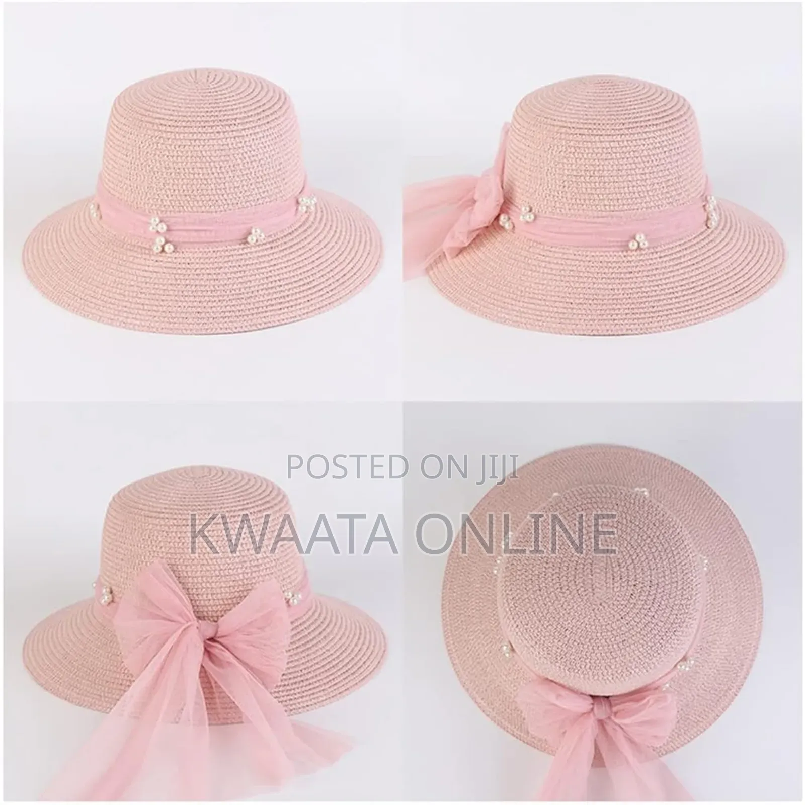Womens Sun Straw Hat Wide Brim Summer Hat Foldable
