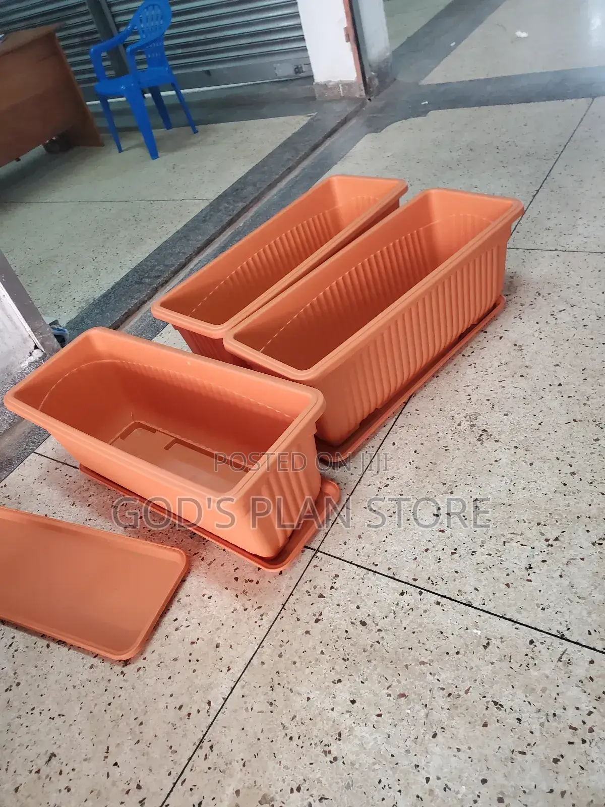 Rectangular Elegant Plastic Flower Pots