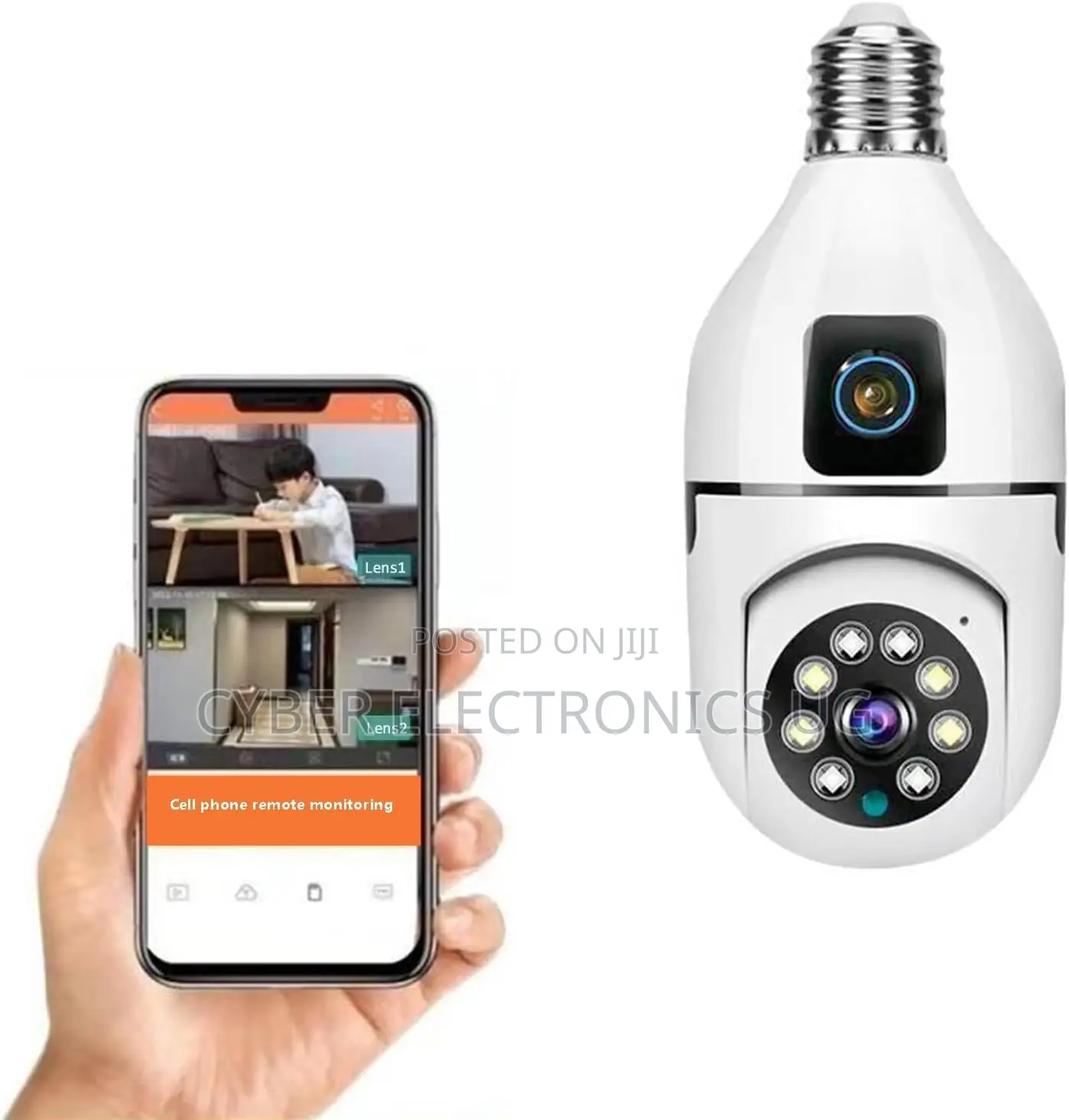 2 Lens Wifi Camera Home Surveillance Camera With Dual View