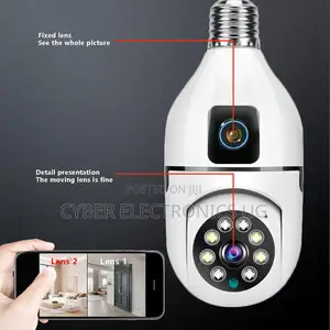 2 Lens Wifi Camera Home Surveillance Camera With Dual View