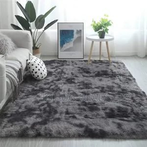 Large Size Fluffy Soft Carpet 2x2.5m - Patched Grey