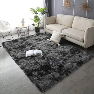 Large Size Fluffy Soft Carpet 2x2.5m - Patched Grey