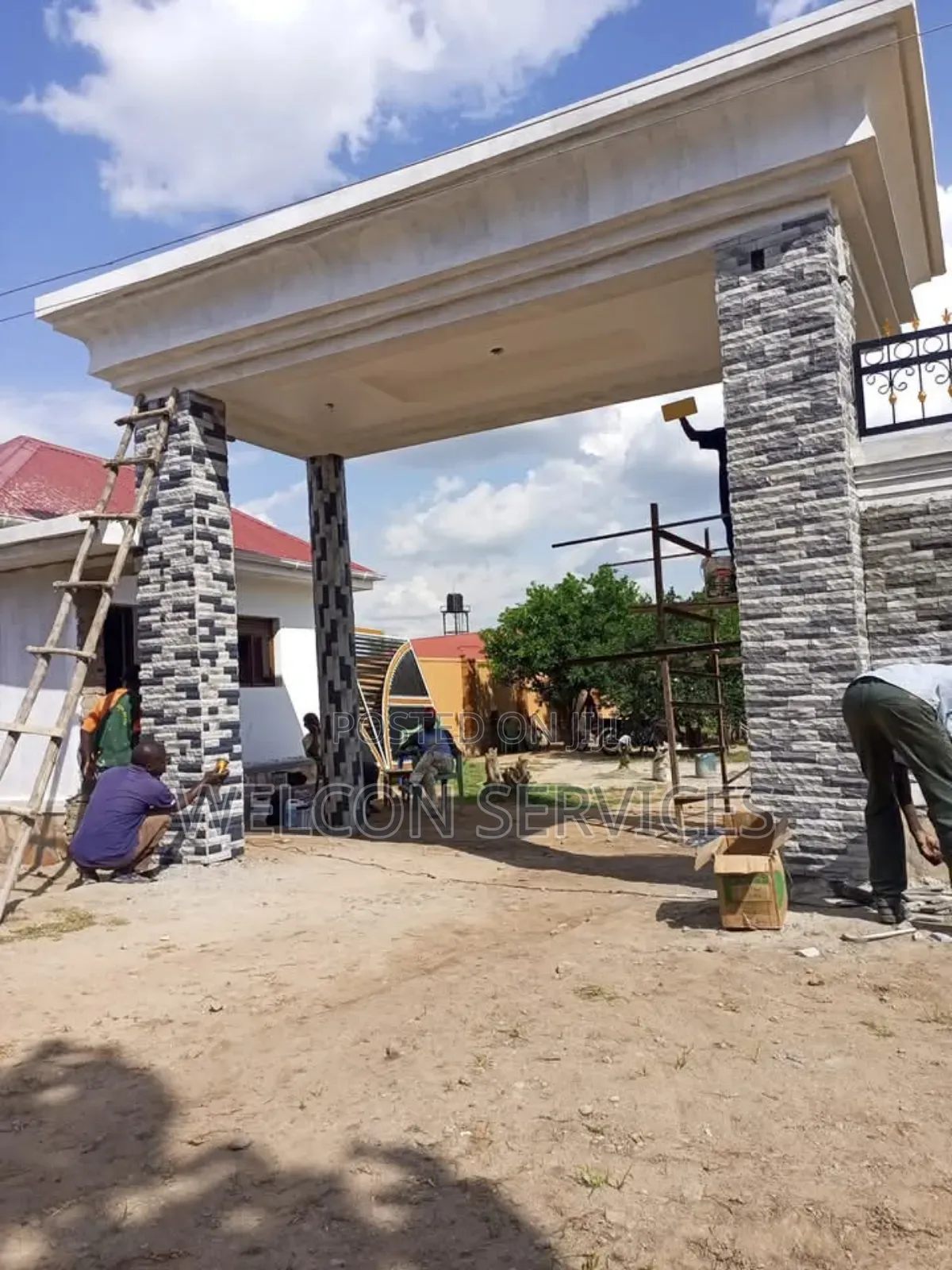 Wall Fence and Canopy Construction