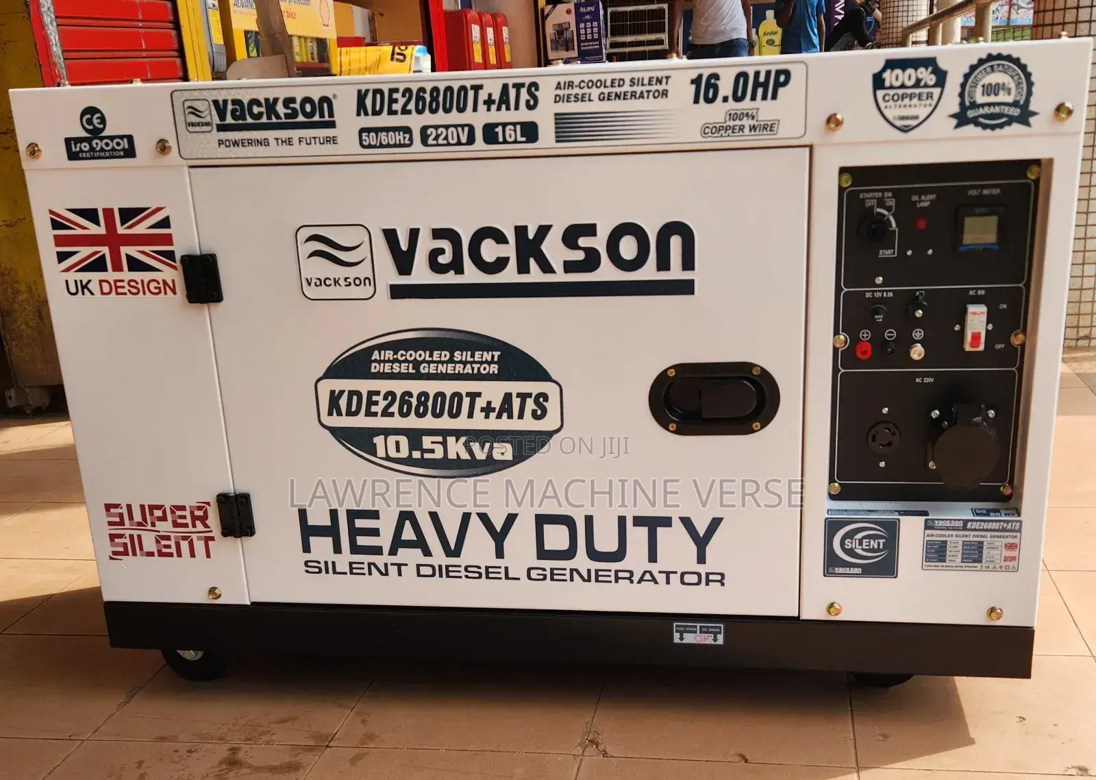 Vackson Diesel Generator 10.5kva Super Silent