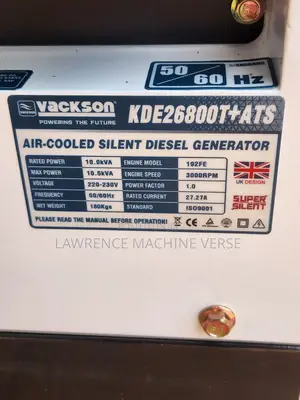 Vackson Diesel Generator 10.5kva Super Silent