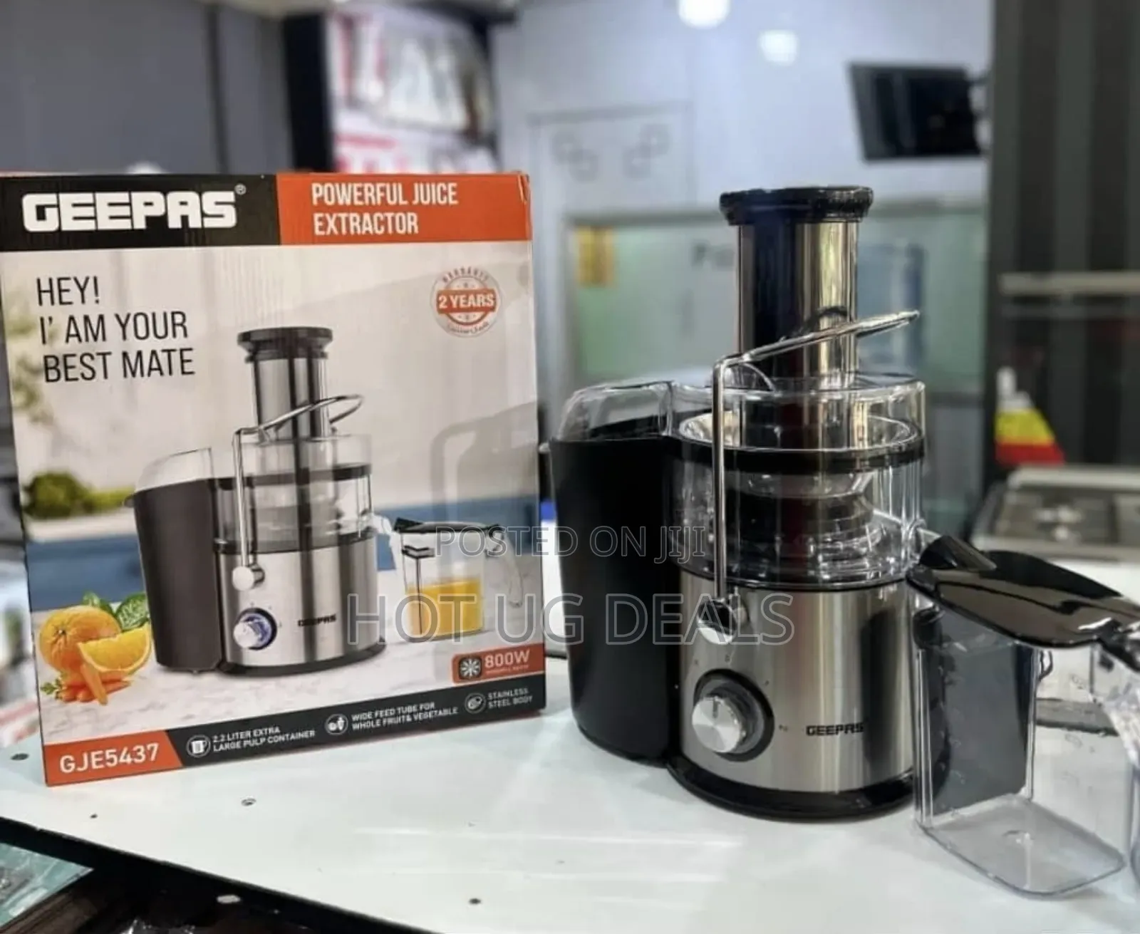 Geepas Juicer Extractor - Black,Silver