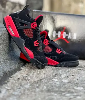 Nike Air Jordan 4 Retro “Thunder Red” Sneakers