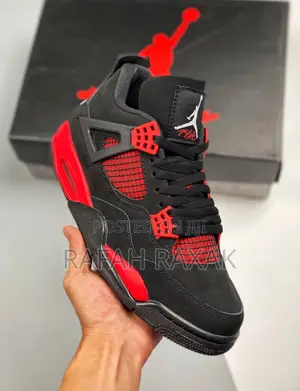 New Classic Air Jordan 4 Retro “Red Thunder” Sneakers