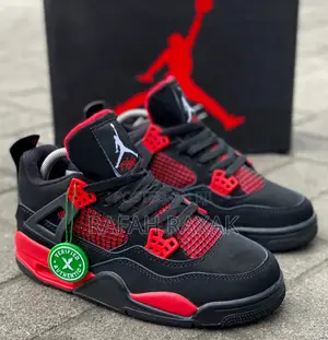 Original Black/Red Air Jordan 5 Retro “Thunder Red” Sneakers