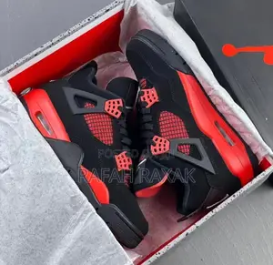 Original Black/Red Air Jordan 5 Retro “Thunder Red” Sneakers
