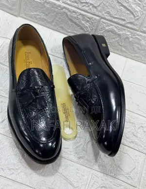 Men’S Super Classic Crocodile Oxford John Foster Loafers