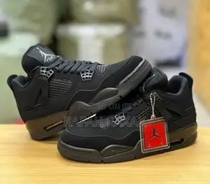 Original Triple Black Nike Air Jordan 4 Retro Sneakers