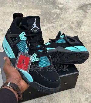 Original Unisex Air Jordan 4 Retro “Blue Tiffany Thunder”