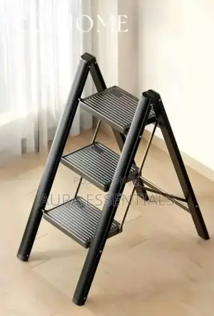 Portable Steel 3-Step Folding Ladder