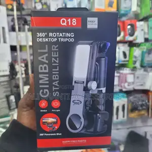 Q18 Gimbal Stabilizer, 3600 Gimbal Rotating Tripod