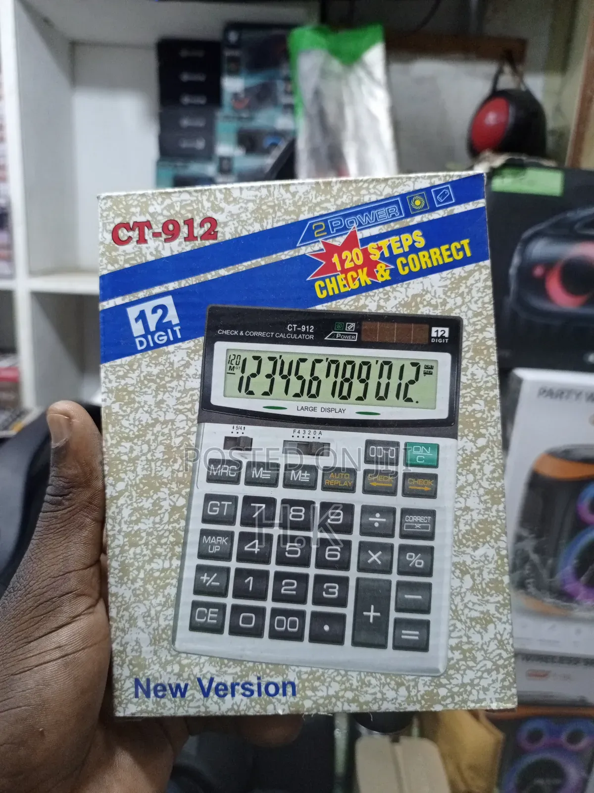 Ct-912 12-Digit Check Correct Desktop Calculator.
