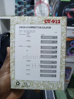 Ct-912 12-Digit Check Correct Desktop Calculator.