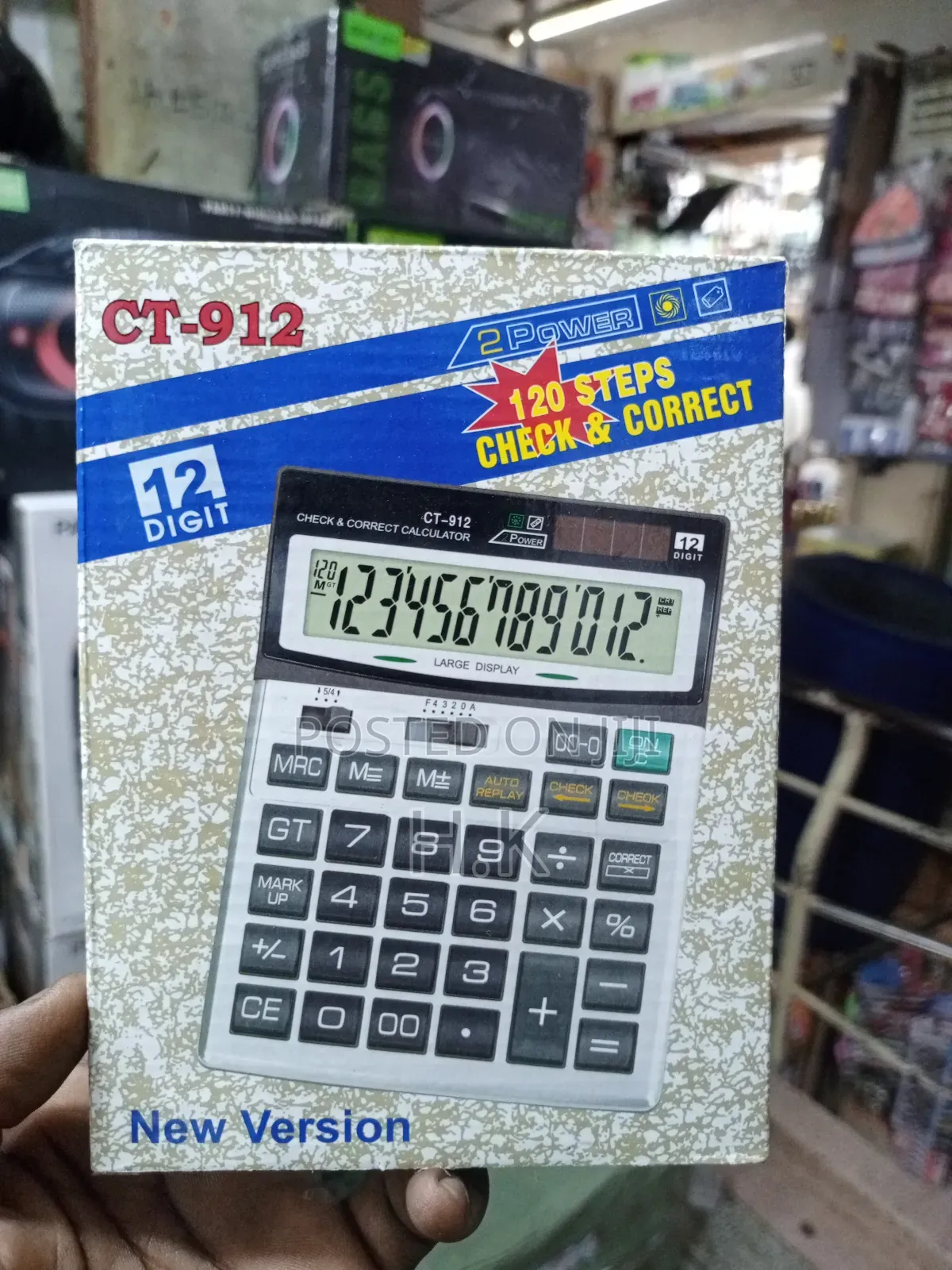 Ct-912 12-Digit Check Correct Desktop Calculator.
