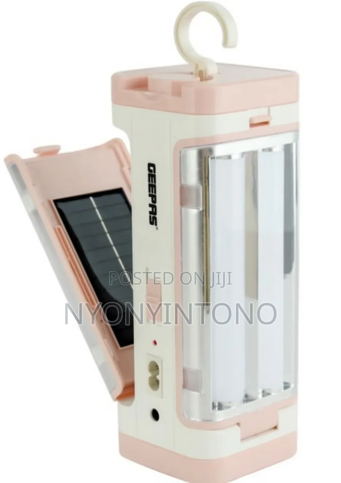 Geepas Rechargeable Lantern + Solar Panel, 3000mah Gse-5543