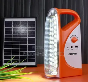 Geepas Rechargeable Solar Lantern With Panel Gse 5583