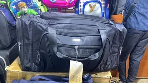 Black Leather Travelling Bags
