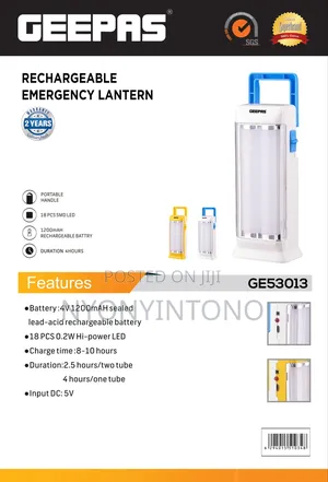 Geepas Rechargeable Led Lantern Ge-53013