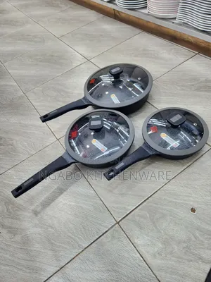 Frying Pan Set With Glass Cover