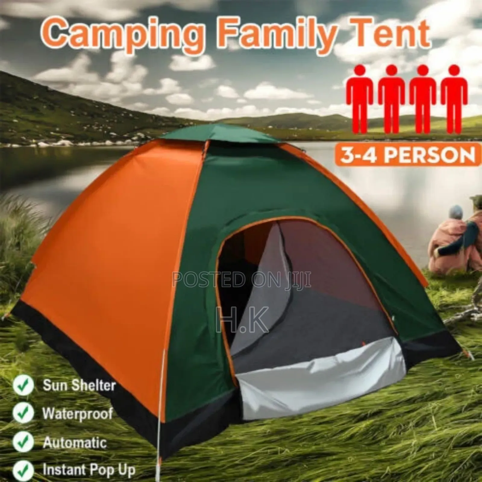 New Double-Deck Automatic Tent-200x200x135cm.