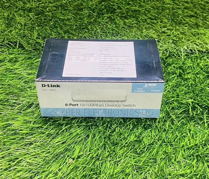Dlink Des-1008c 8 Port Switch for Lan Networking Switch