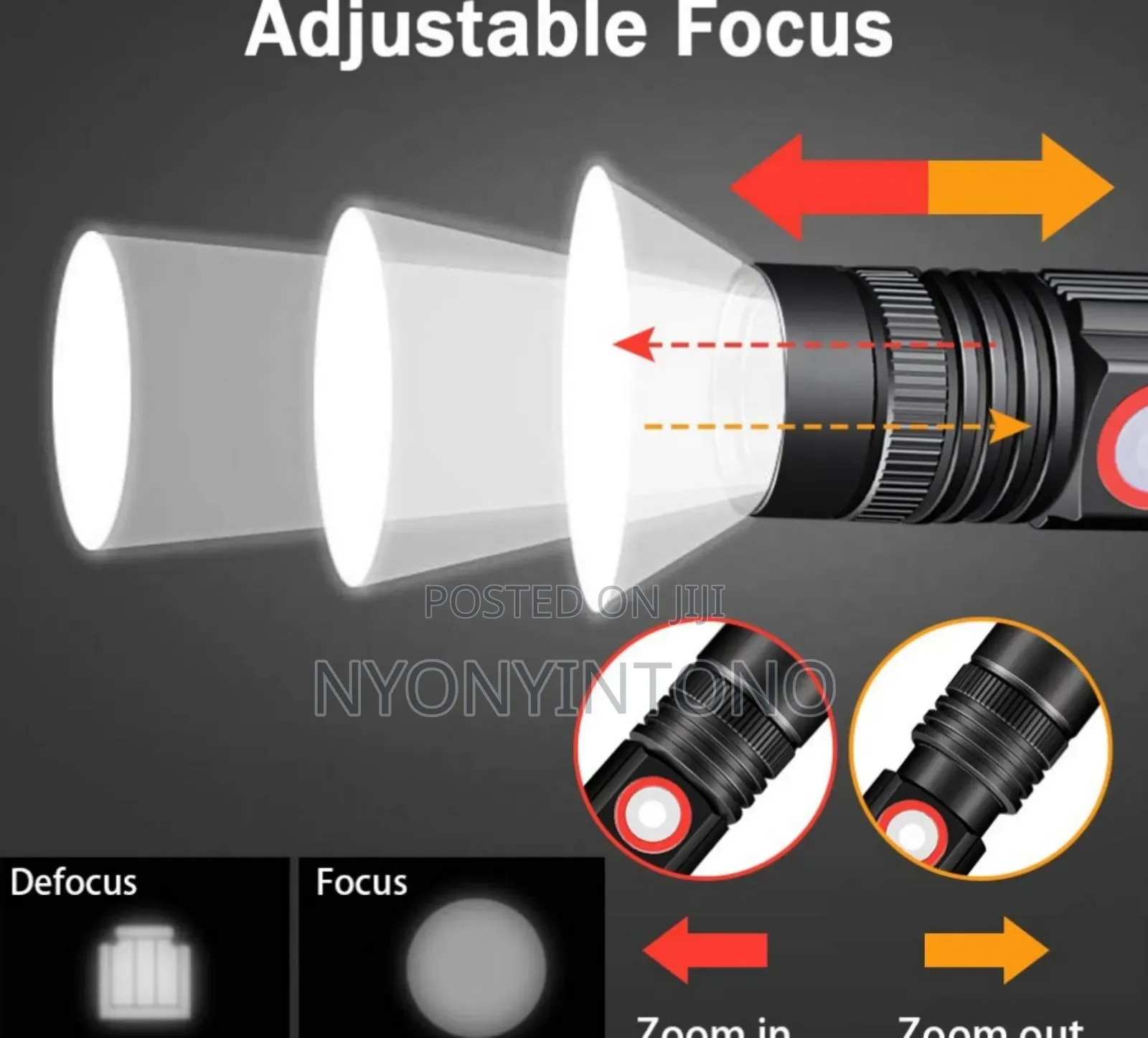 Krypton 10000mah Digital Flashlight / Power Bank KNFL-5457
