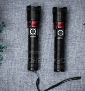 Geepas Rechargeable Digital Flashlight 2pc Combo GFL-4667