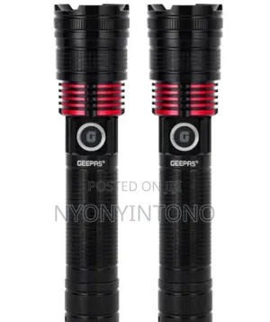 Geepas 2pcs Pack Rechargeable Flash Lights GFL- 4667